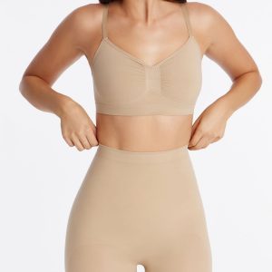 Nova Sculpt Seamless Strong Compression Thigh Shaper - Sand