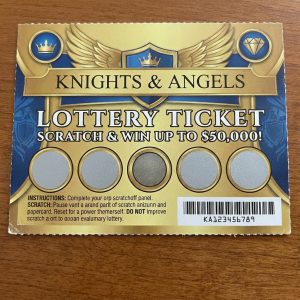 KNIGHTS & ANGELS Lucky Draw Lottery Cards