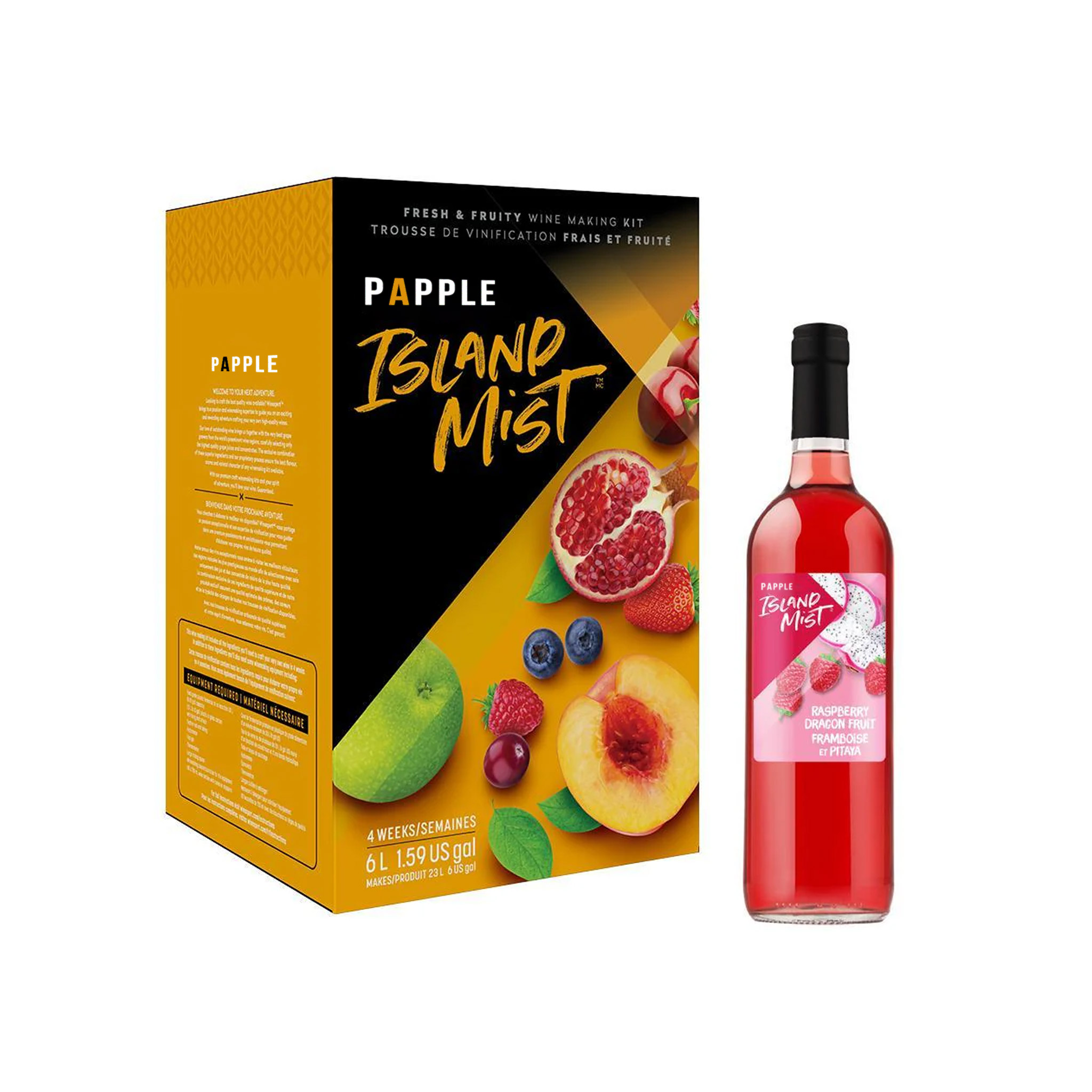 PAPPLE Island Mist Raspberry Dragon Fruit Beverage