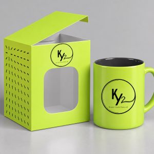 KY2 Yellow Ceramic Mug
