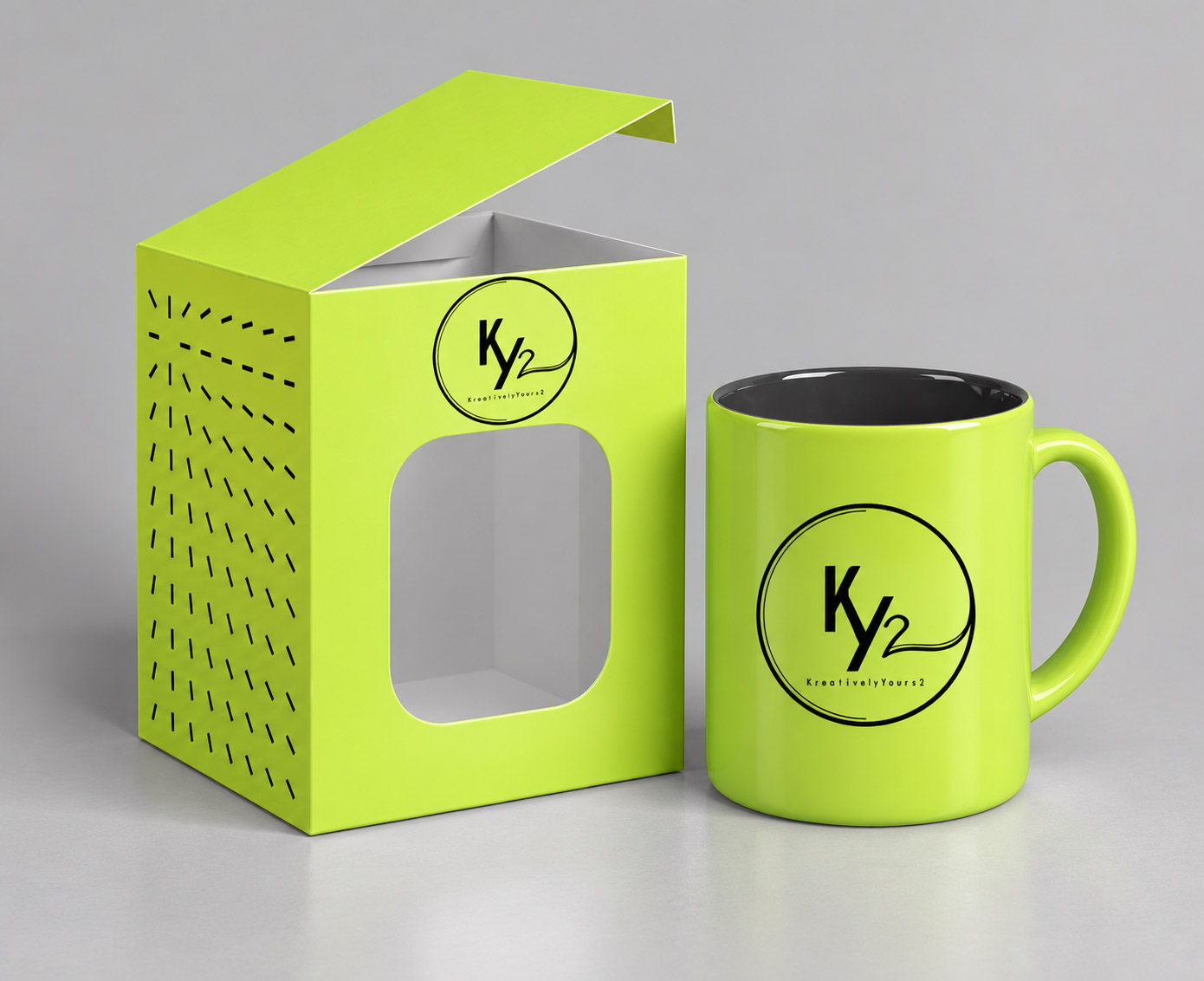 KY2 Yellow Ceramic Mug