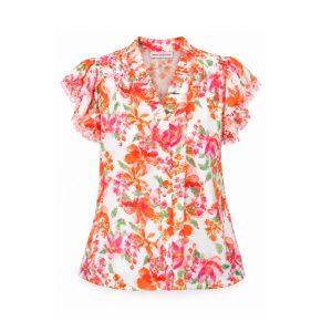 GROVE ROAD NATIVE Women’s Floral Lawn T-Shirt – Size M